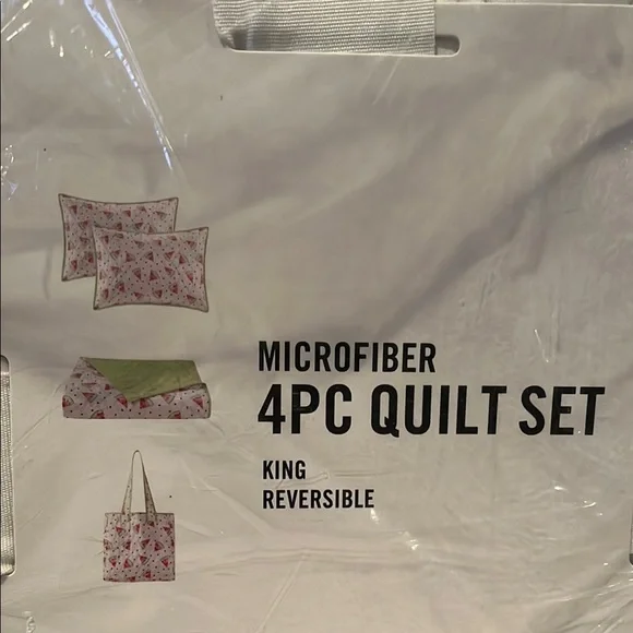 Martha Stewart Essentials Watermelon Quilt Set - White - Picture 3 of 11